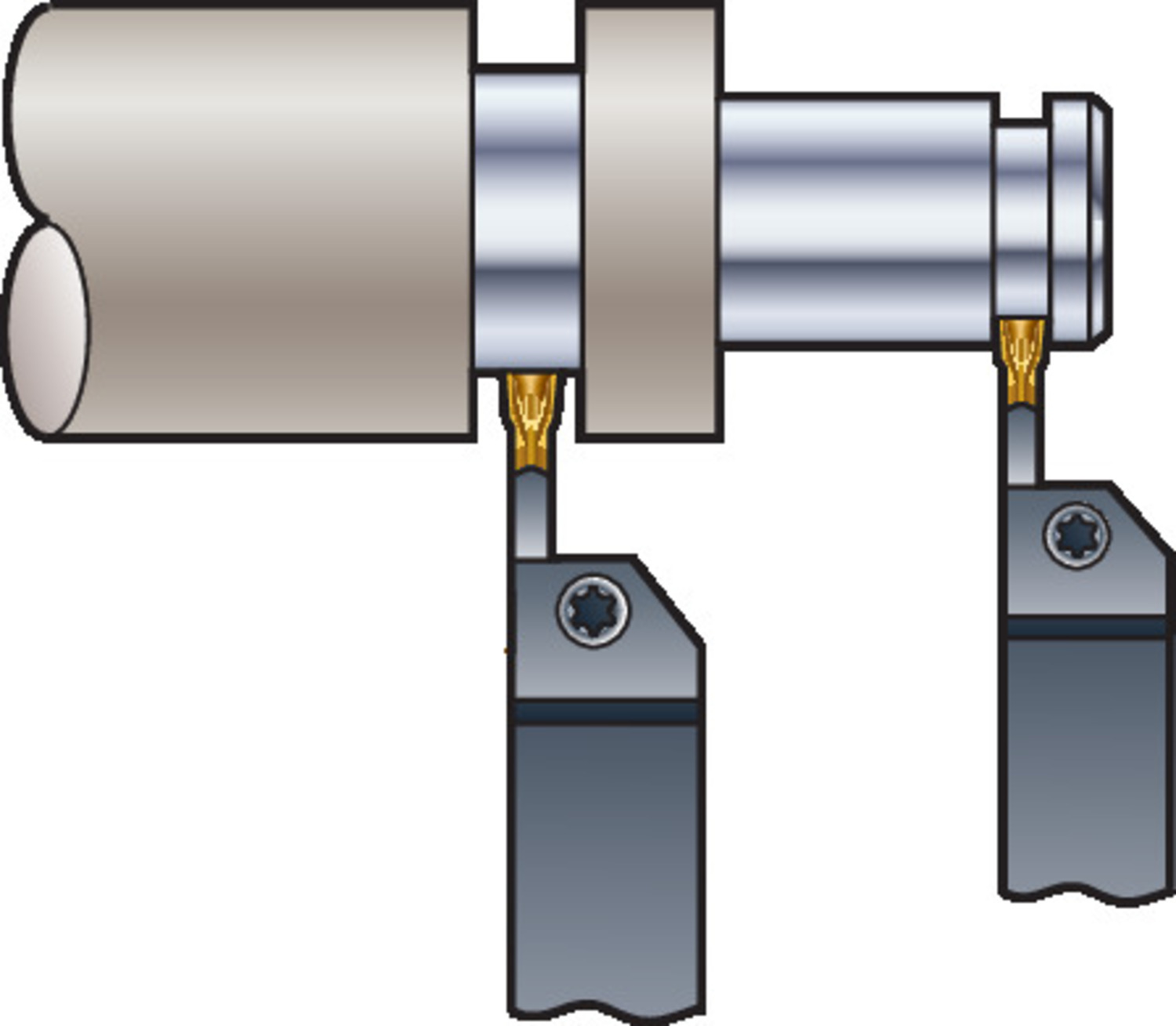 CoroCut® 1-2, płytka do toczenia rowków N123R1-1200-0008-GM 1125