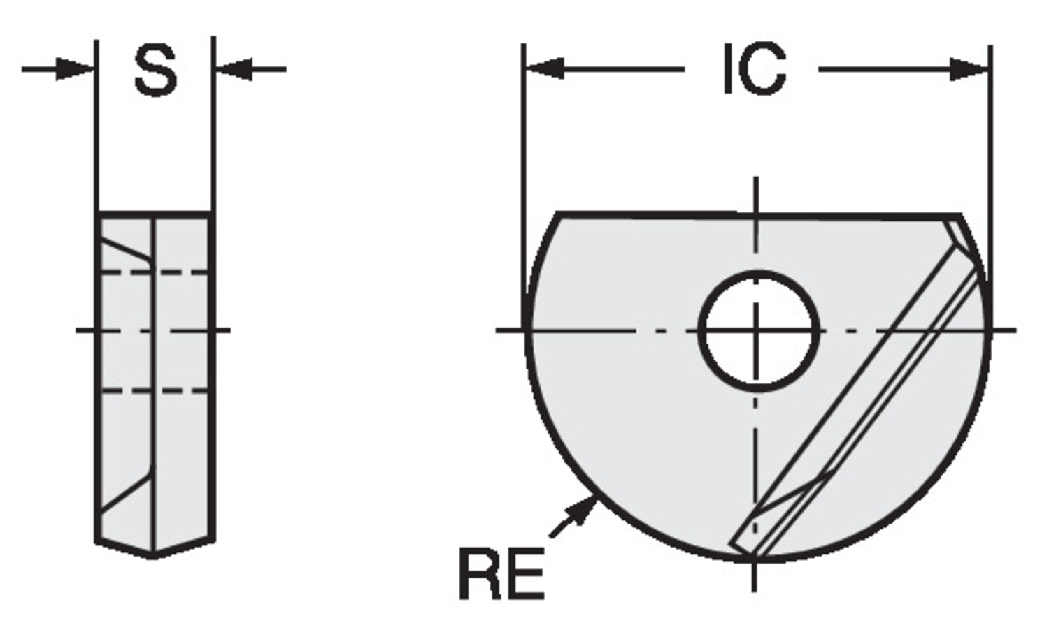 CoroMill® 216F, płytka do frezu z czołem kulistym R216F-08 24 E-L     P20A
