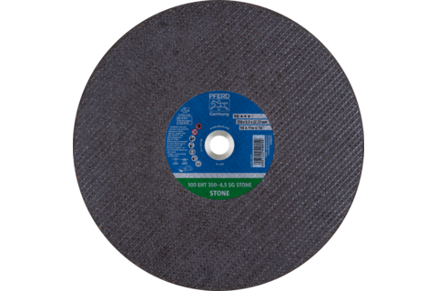 Ściernica tarczowa do cięcia do szlifierki-przecinarki EHT 350 × 4,5 × 22,23 mm SG STONE do kamienia (100 m/s)