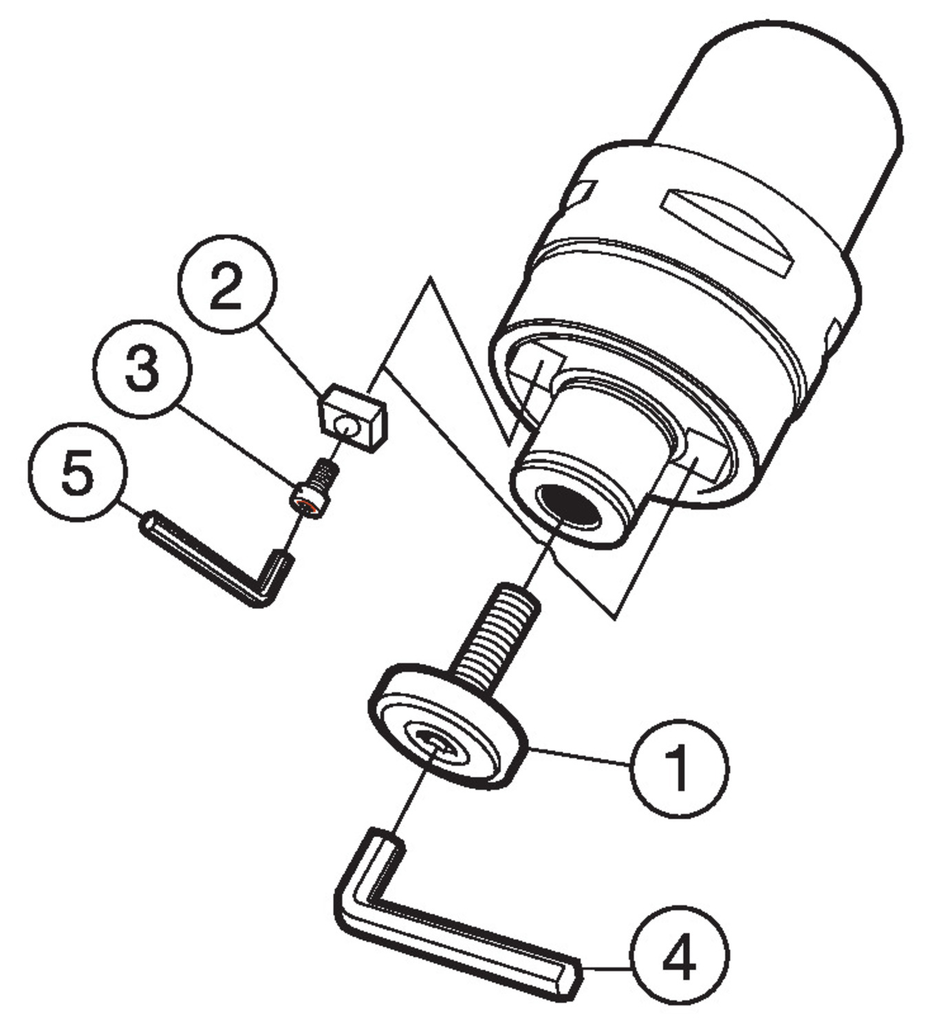 Adapter ze złącza Coromant Capto® na złącze trzpieniowe C6-A391.05C-25 030M