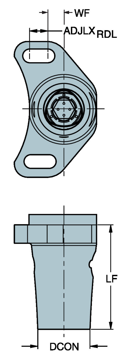 Suwak do CoroBore® XL S17-R820XLC4QC-080