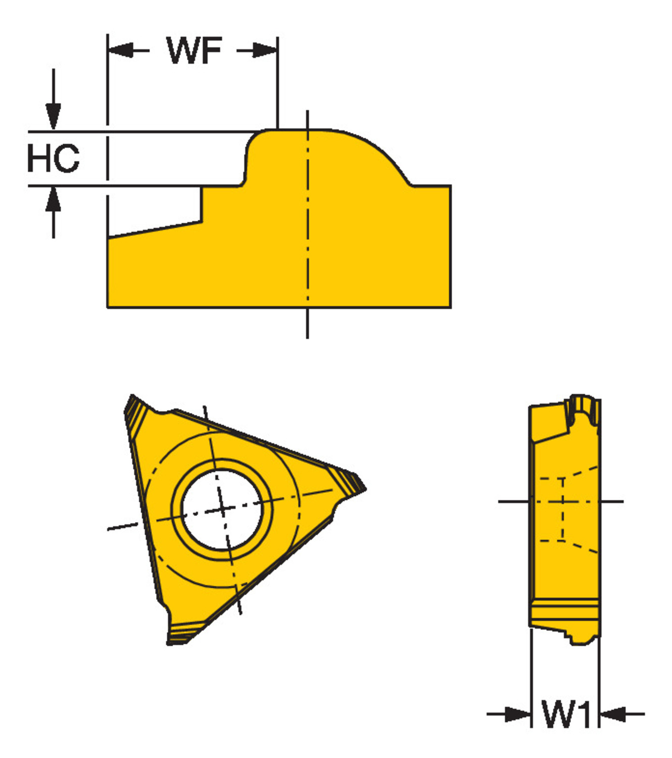CoroMill® 325, płytki do łuszczenia gwintu 325R16-175HBF01     1105