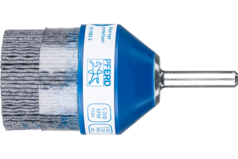 Szczotka kompozytowa pędzelkowe FLEX RBUP Ø38 mm, trzpień Ø6 mm, włókno SiC Ø1,00 mm, ziarno 120, stacjonarne