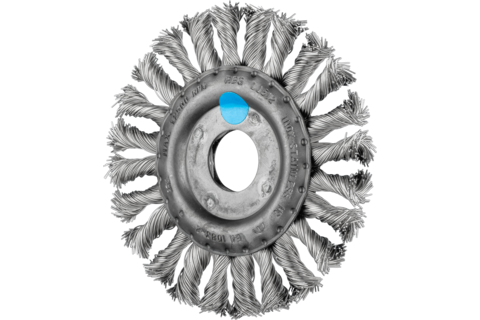 Szczotka tarczowa pleciona COMBITWIST RBG Ø115 x 12 x 22,2 mm, drut ze stali nierdzewnej Ø0,50 mm do szlifierki kątowej