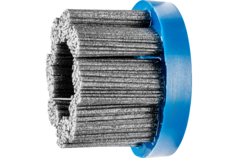 Szczotka kompozytowa talerzowe FLEX DBU Ø76 × 22,2 mm włókno SiC do otworu Ø1,14 mm, ziarno 80, stacjonarne