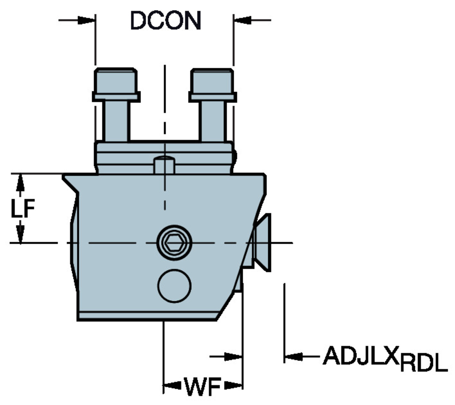 CoroBore® 825, głowica do wytaczania wykończeniowego A34-R825C-E 017 A