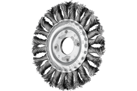 Szczotka tarczowa pleciona COMBITWIST RBG Ø115 x 12 x 22,2 mm, drut stalowy Ø0,50 mm do szlifierki kątowej