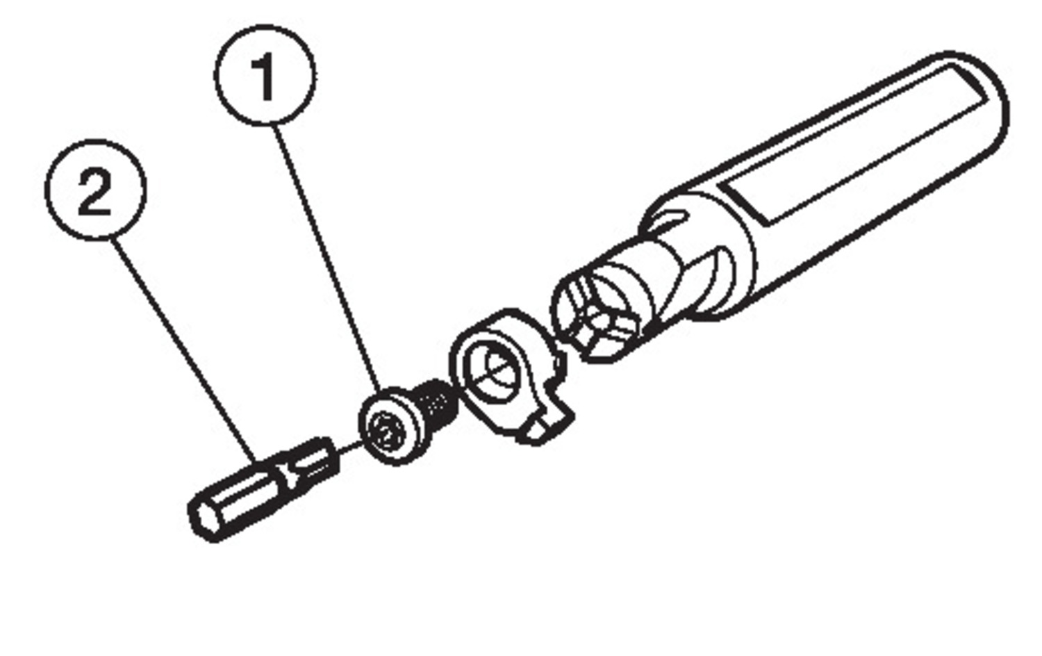 Adapter z chwytu cylindrycznego na złącze CoroCut® MB MB-E12-34-09R