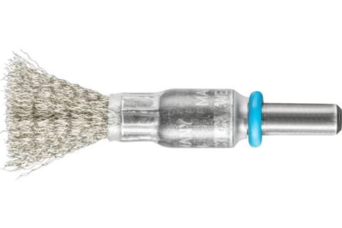 Niepleciona szczotka-pędzelek PBU Ø10 mm trzpień Ø6 mm drut ze stali nierdzewnej Ø0,15