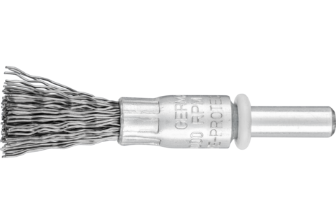 Niepleciona szczotka-pędzelek PBU Ø10 mm trzpień Ø6 mm drut stalowy Ø0,35