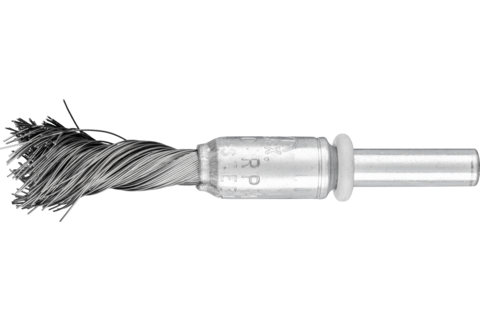 Pleciona szczotka-pędzelek SINGLETWIST PBGS Ø12 mm trzpień Ø6 mm drut stalowy Ø0,20