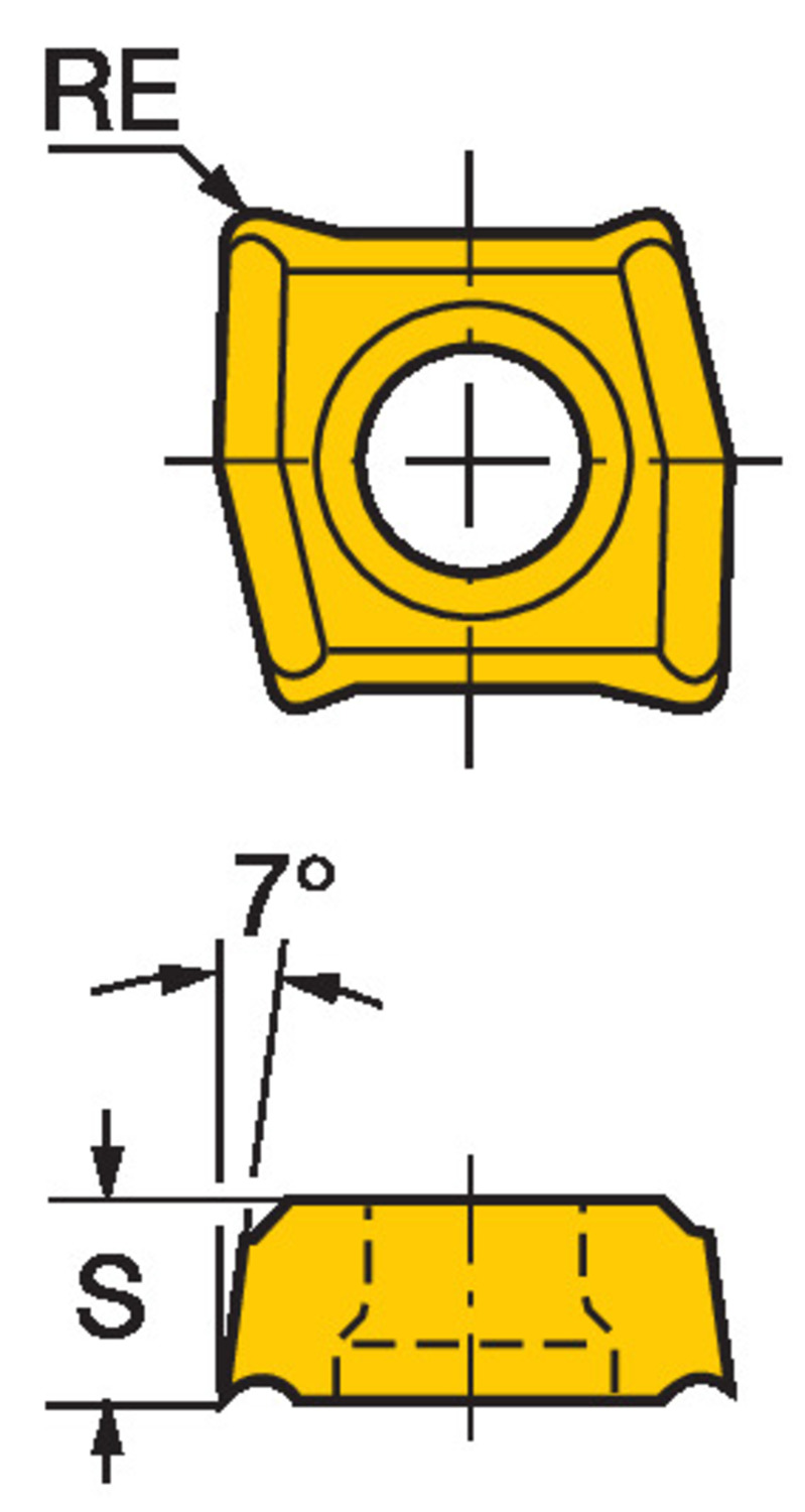 CoroDrill® 881, płytka wiertarska 881-04 03 08M-C-GM1 1144