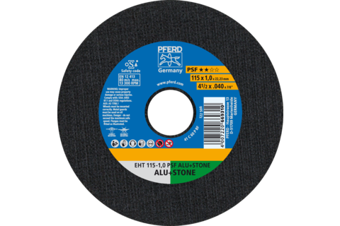 Ściernica tarczowa do cięcia EHT 115 × 1,0 × 22,23 mm prosta linia uniwersalna PSF ALU+STONE do aluminium/metali nieżelaznych/ka