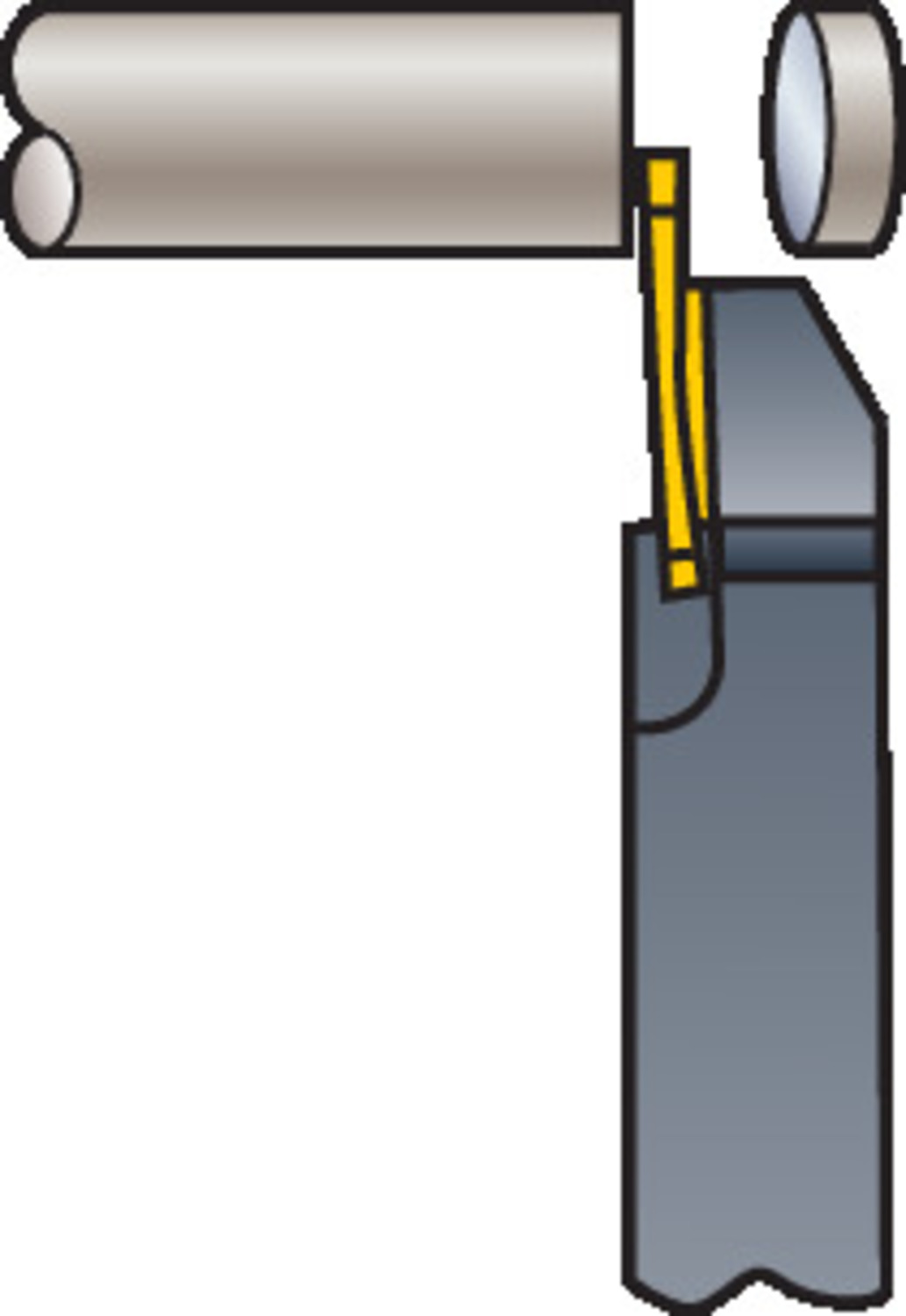 CoroCut® 3, oprawka z chwytem tradycyjnym do przecinania i toczenia rowków RF123T06-1616BM