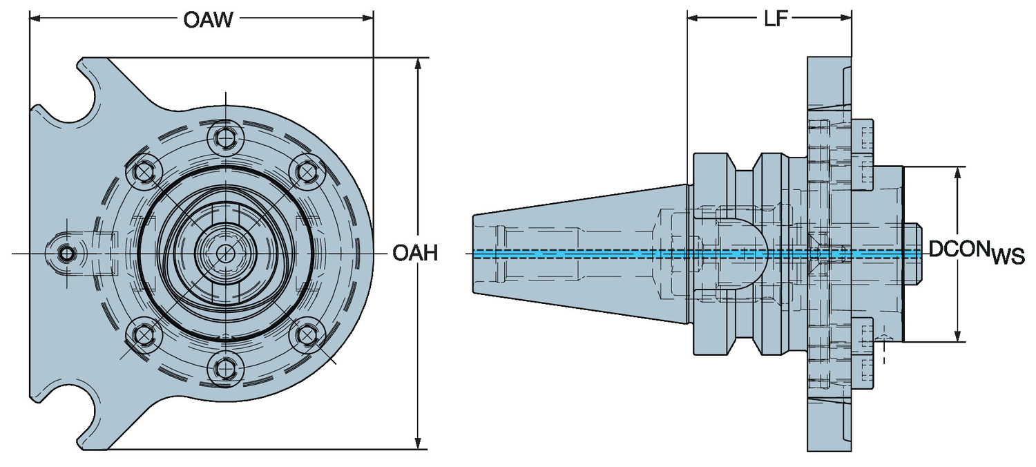 Adapter tokarski ze złącza MAS-BT 403 na złącze Coromant Capto® C4-390.680-30 050Y