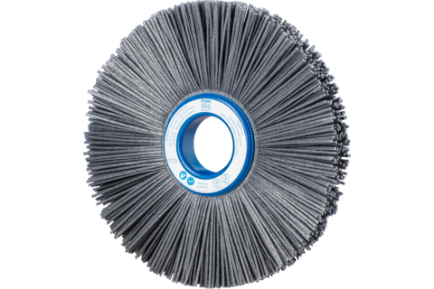 Szczotka kompozytowa tarczowe FLEX RBUP Ø250 × 25 × 50,8 mm włókno SiC do otworu Ø1,14 mm, ziarno 80, stacjonarne