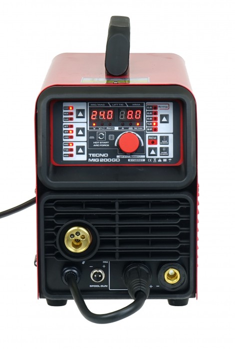 Półautomat spawalniczy TECNO MIG 200GD MIG/TIG/MMA SYNERGIC VRD ALU