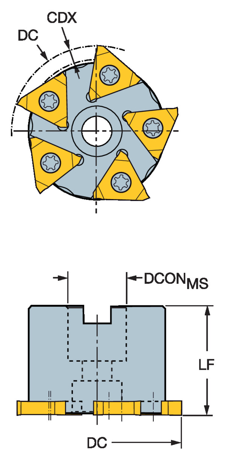 CoroMill® 328, frez do rowków A328-063Q19-13M