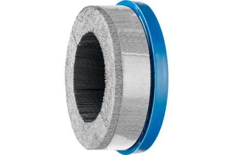 Szczotka kompozytowa talerzowe DBUR Ø150 × 22,2 mm włókno SiC do otworu Ø0,55 mm, ziarno 320, stacjonarne