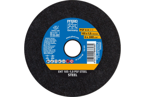Ściernica tarczowa do cięcia EHT 105 × 1,0 × 16 mm prosta linia uniwersalna PSF STEEL do stali