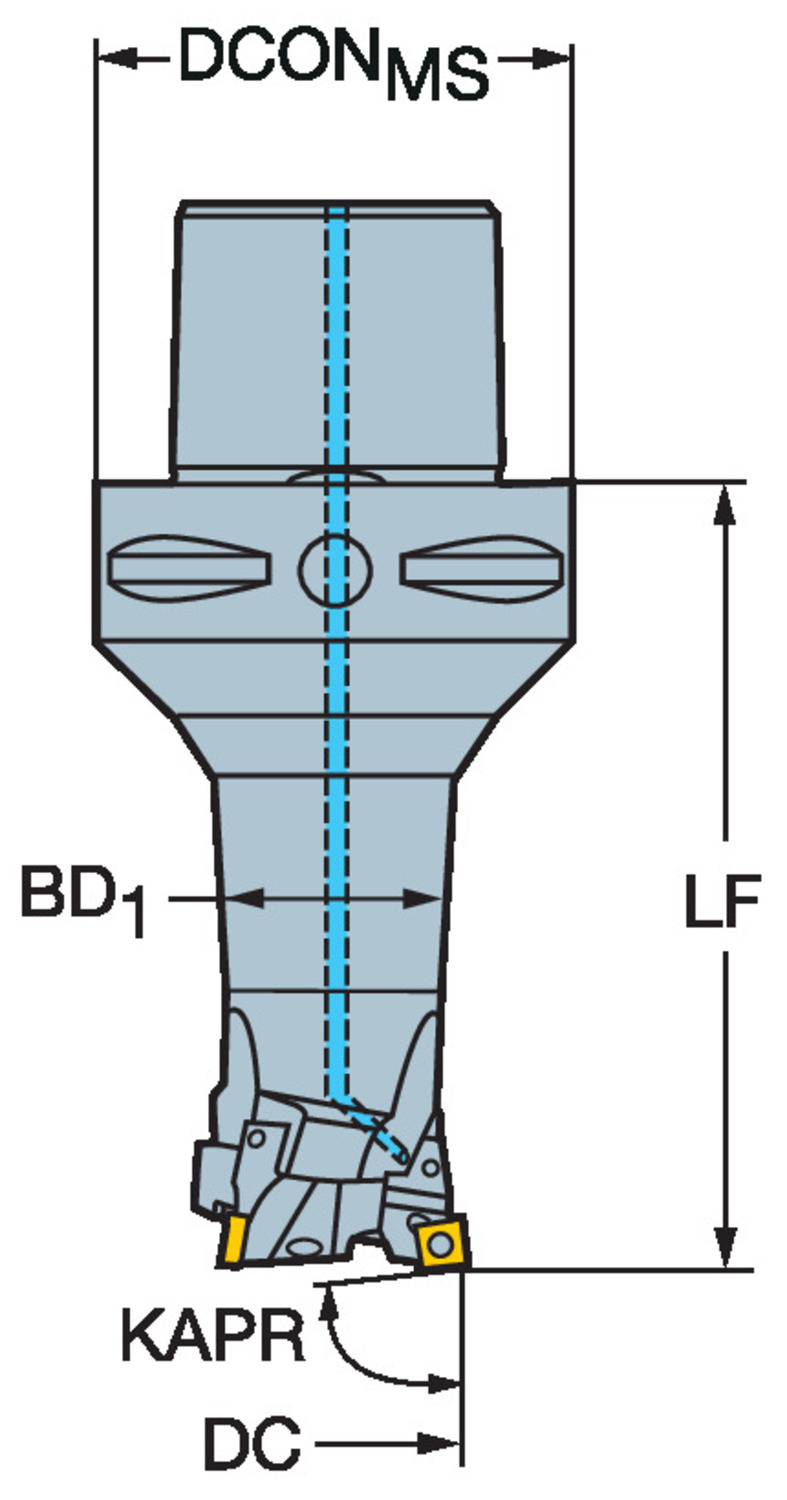 CoroBore® BR30, narzędzie do zgrubnego wytaczania trzyostrzowego BR30-56CC09F-C5