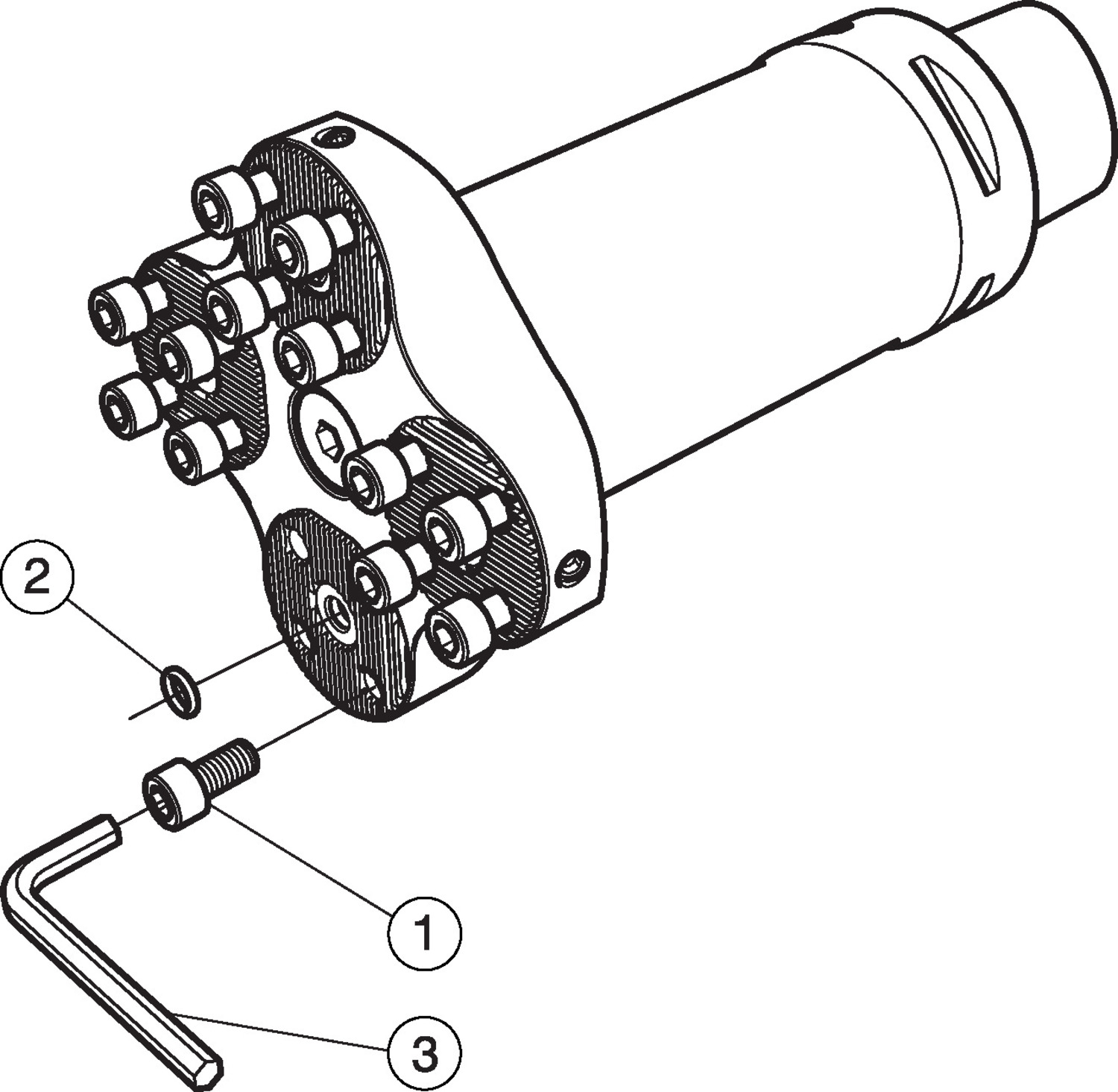 Coromant Capto®, minigłowica rewolwerowa do czterech głowic CoroTurn® SL C5-4-SL32 093 125-AX