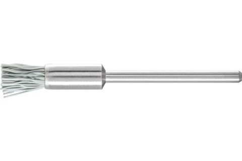 Miniaturowa szczotka-pędzelek PBU Ø5 mm trzpień Ø2,34 mm włókno SiC Ø0,25 ziarno 800