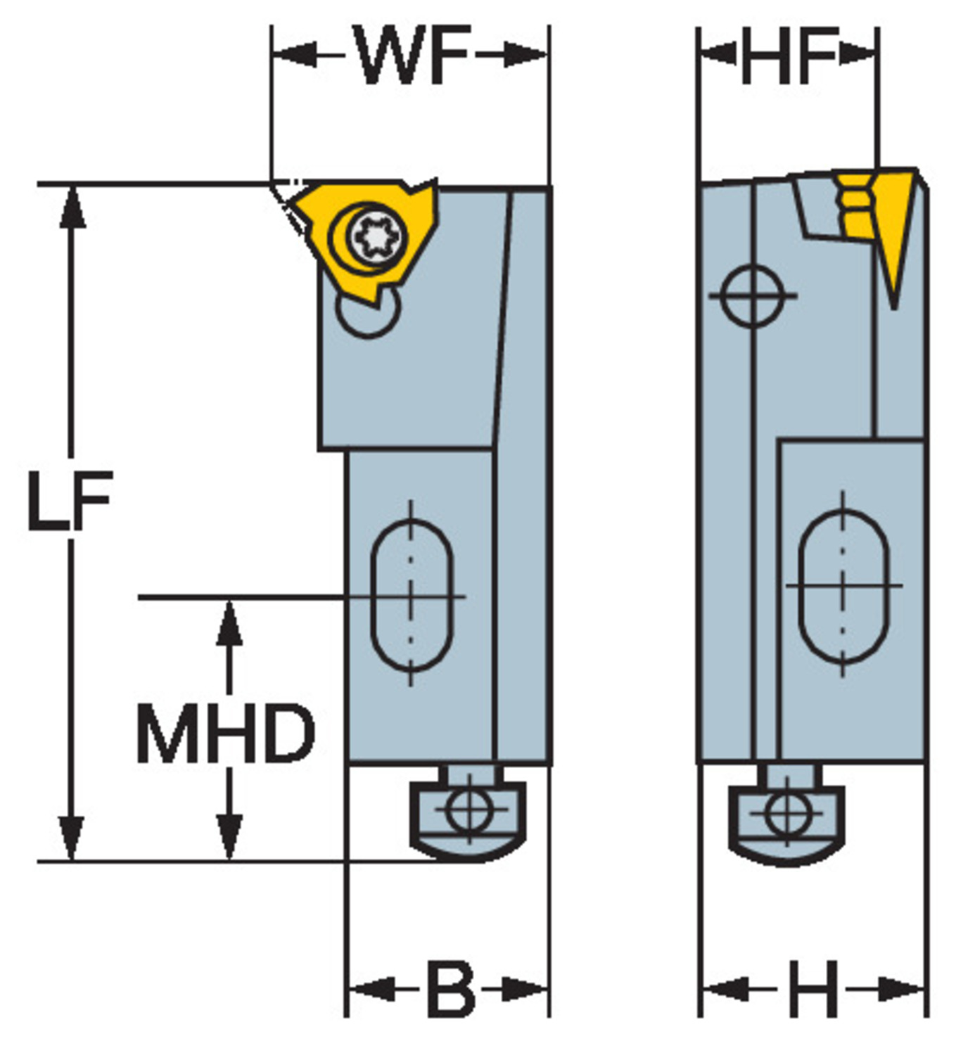 CoroThread® 266, wkładka do toczenia gwintów 266LKF-20CA-22