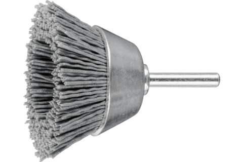 Szczotka garnkowa niepleciona TBU Ø50 mm trzpień Ø6 mm włókno SiC Ø0,90 ziarno 180 (10)