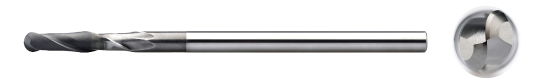 Frez kulowy VHM BN GR 756 Diamond Z2 ⌀3x5x75 R1.5