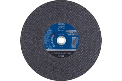 Ściernica tarczowa do cięcia do szlifierki-przecinarki EHT 300 × 4,0 × 20 mm SG STEEL do stali (80 m/s)