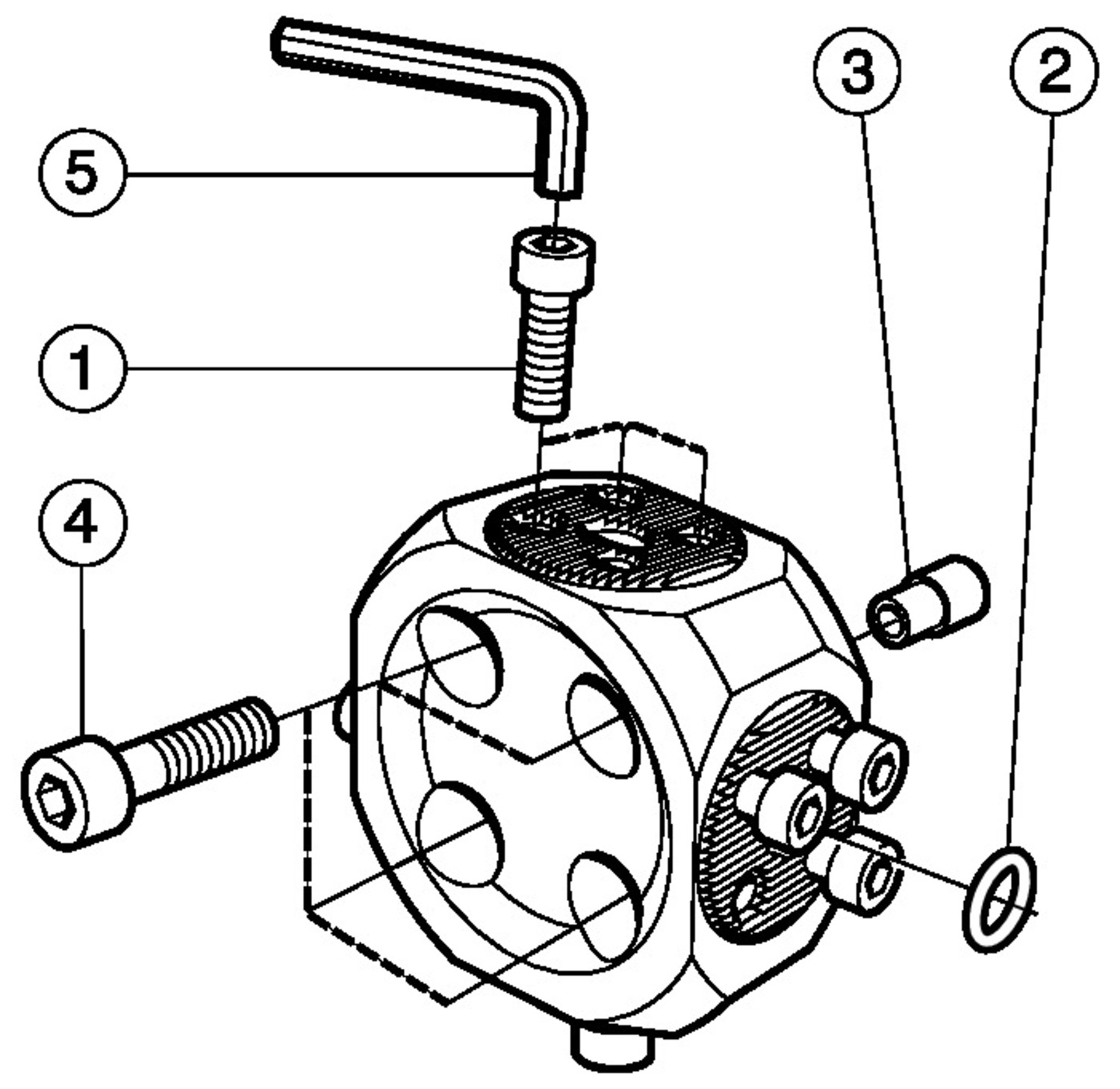 Minigłowica rewolwerowa do czterech głowic CoroTurn® SL 570-4-32-40-050-RA