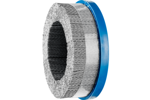 Szczotka kompozytowa talerzowe DBUR Ø150 × 22,2 mm włókno SiC do otworu Ø1,10 mm, ziarno 120, stacjonarne