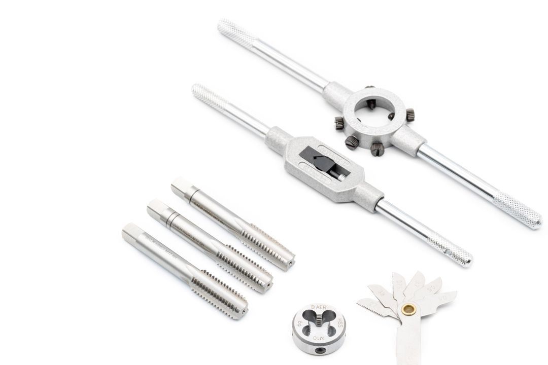 Zestaw HSSG: Gwintowniki ręczne | Narzynki | Narzędzia: M3-12