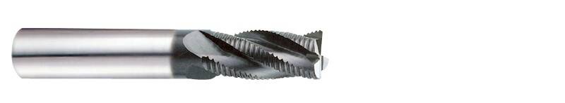 Frez palcowy do obróbki zgrubnej JET-POWER VHM 30° 5F TiAlN (Weldon) 25x25x45x121