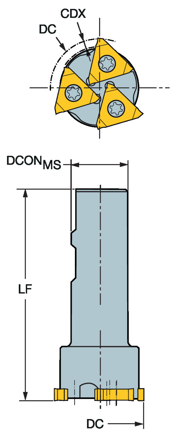 CoroMill® 328, frez do rowków 328-039B25-13M