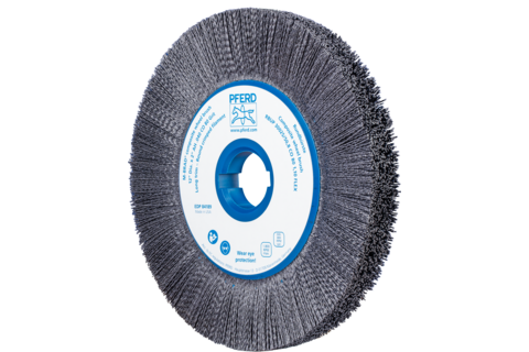 Szczotka kompozytowa tarczowe FLEX RBUP Ø300 × 25 × 50,8 mm włókno ceramiczne Ø1,10 mm, ziarno 80, stacjonarne