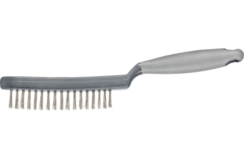 Szczotka ręczna z plastikowym korpusem i ergonomicznym uchwytem HBUP 1-rzędowa drut ze stali nierdzewnej Ø0,40
