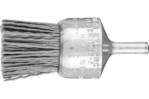 Niepleciona szczotka-pędzelek PBU Ø30 mm trzpień Ø6 mm włókno SiC Ø0,90 ziarno 180