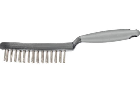 Szczotka ręczna z plastikowym korpusem i ergonomicznym uchwytem HBUP 2-rzędowa drut ze stali nierdzewnej Ø0,40