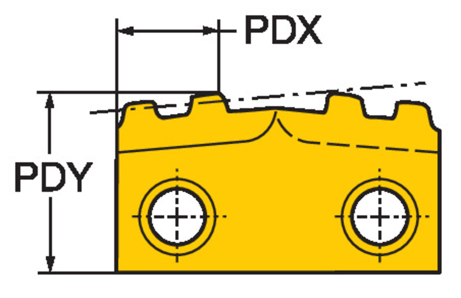 T-Max® Twin-Lock, płytka do toczenia gwintów R166.39G-24RD13-080 1125