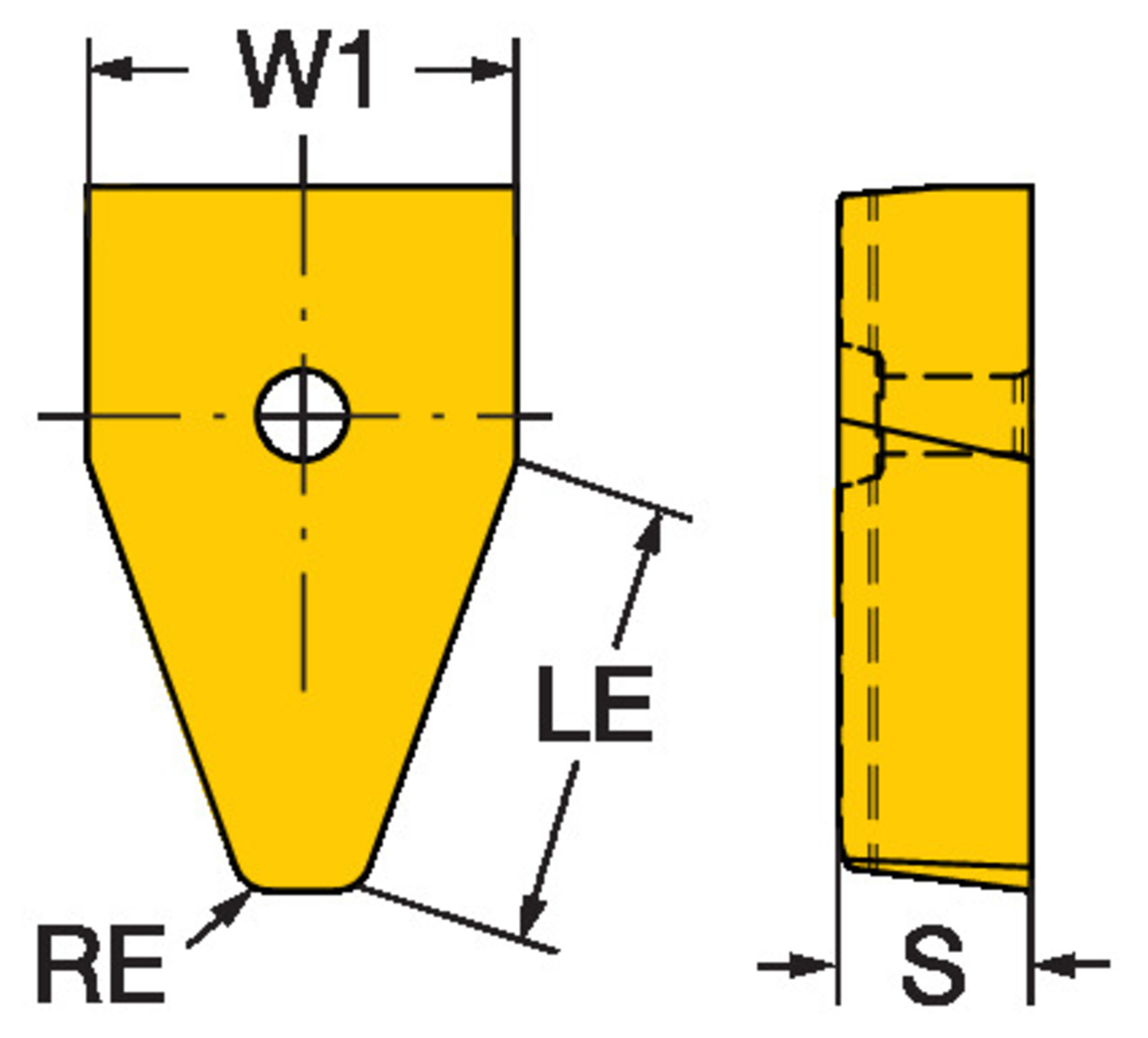 CoroMill® 176, płytka do frezowania kół zębatych 176M60-N150612E-PM  1130