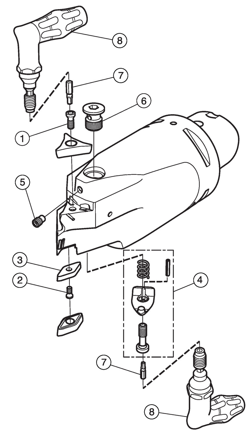 CoroTurn® Prime, część tokarska C6-T-A11B12L-130