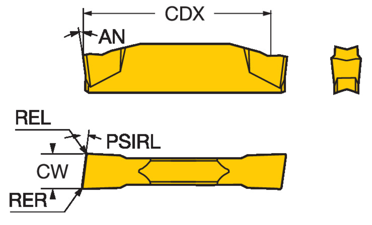 CoroCut® 1-2, płytka do przecinania L123F2-0250-0502-CM 1145