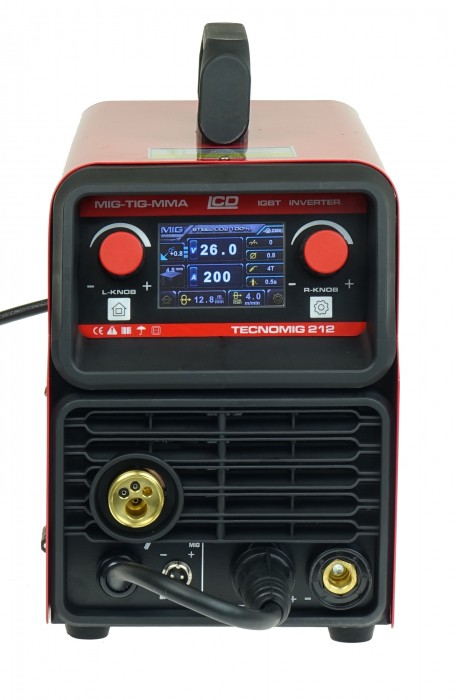 Półautomat spawalniczy TECNO MIG 212 LCD MIG/TIG/MMA SYNERGIC VRD ALU