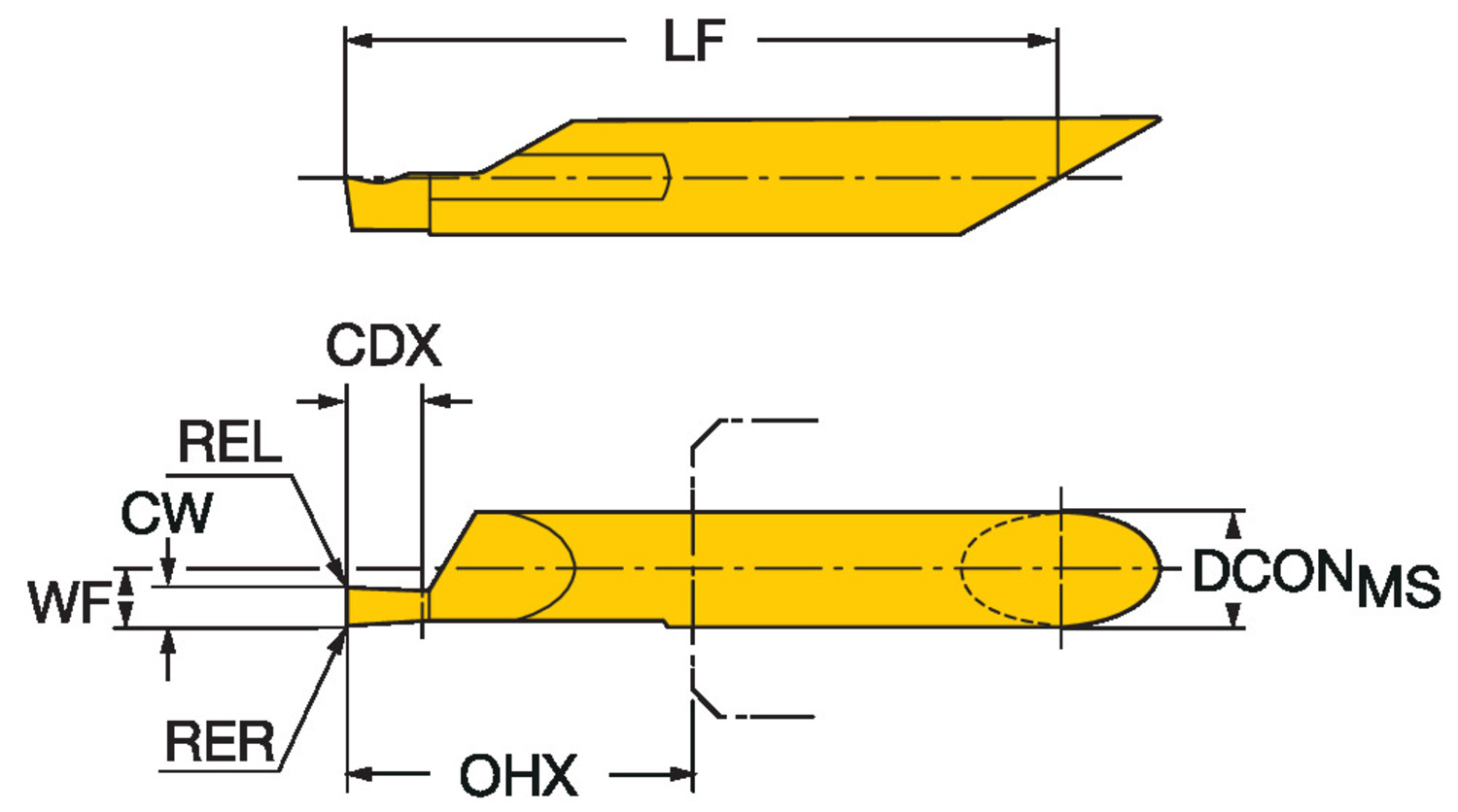 CoroTurn® XS, węglikowy wytaczak do rowków czołowych CXS-06F150-6215AL   1025