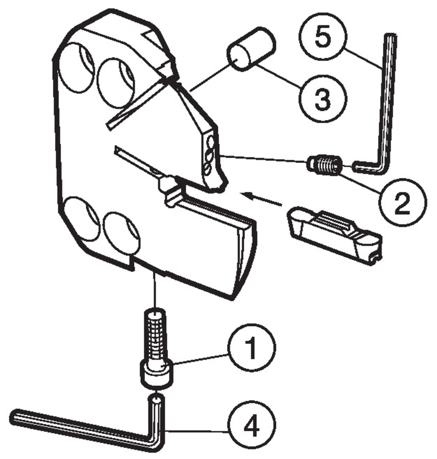 CoroCut® 1-2, głowica do toczenia rowków czołowych SL70-R123K40B168B-HP