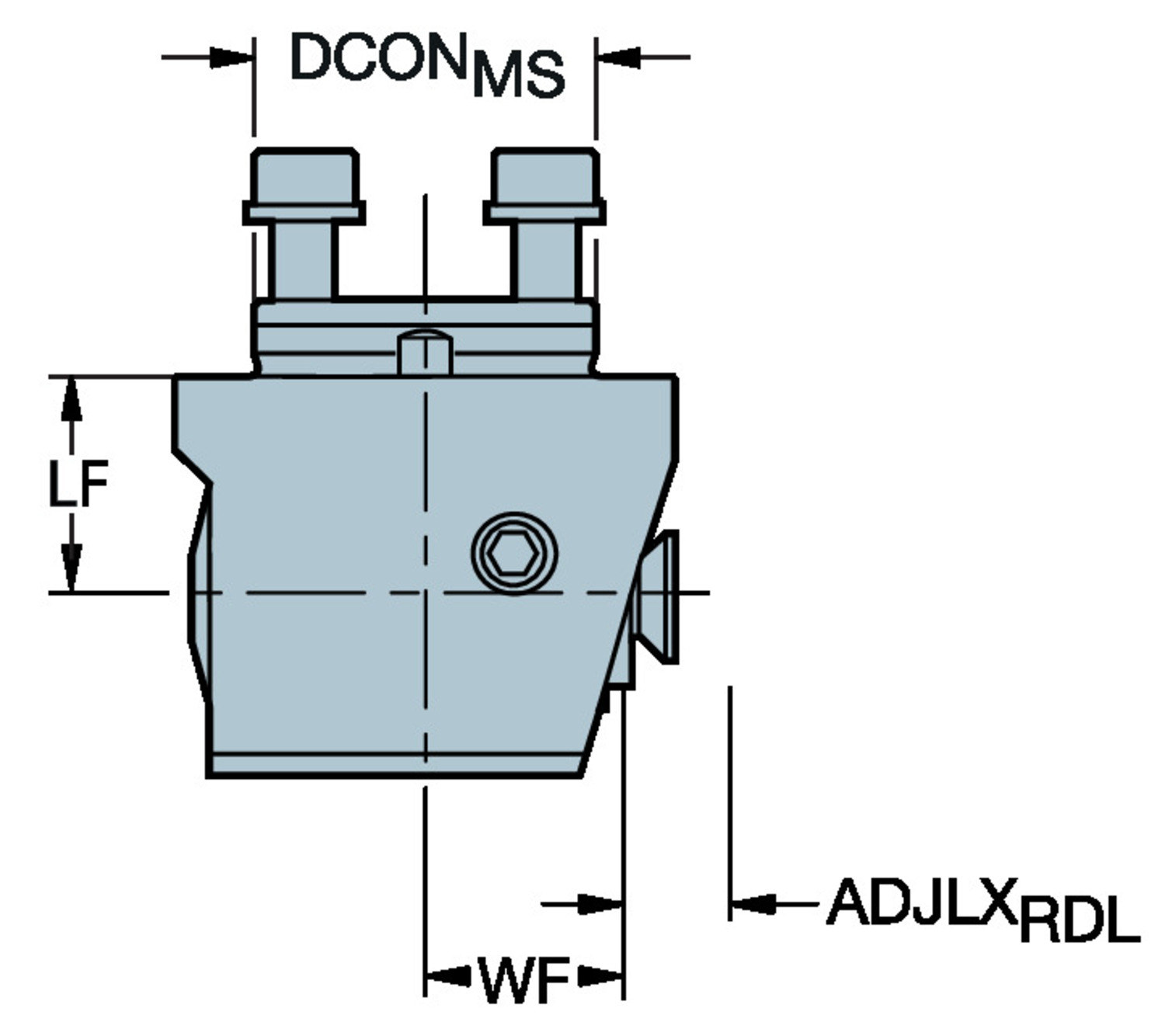 CoroBore® 826, głowica do wytaczania wykończeniowego A34-R826C-E024HP