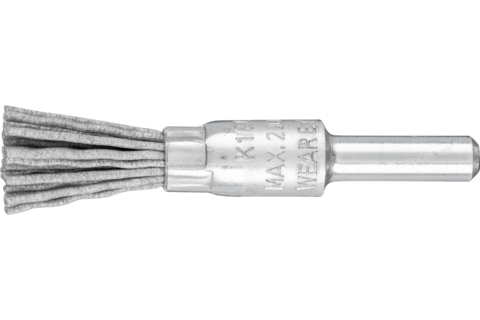 Niepleciona szczotka-pędzelek PBU Ø10 mm trzpień Ø6 mm włókno SiC Ø0,90 ziarno 180