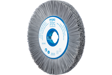 Szczotka kompozytowa tarczowe FLEX RBUP Ø300 × 25 × 50,8 mm włókno SiC do otworu Ø0,90 mm, ziarno 180, stacjonarne